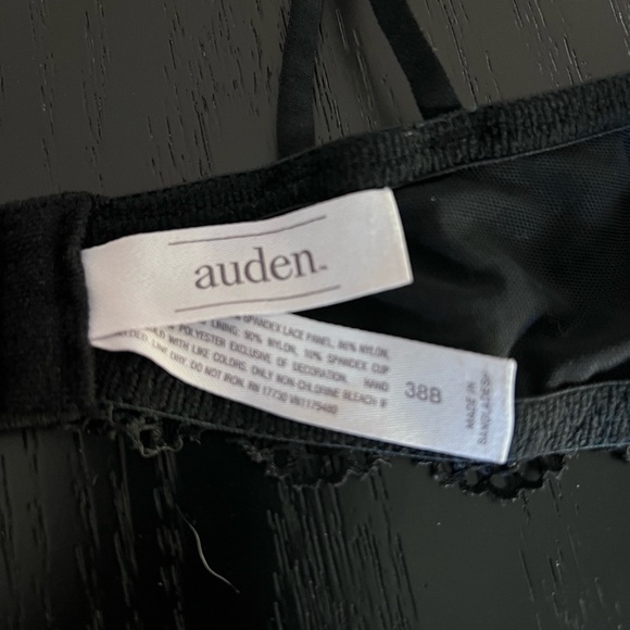 Auden 38B Floral Lace Black and White Bra - Picture 4 of 4